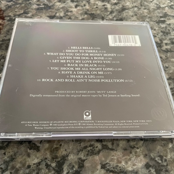 AC/DC - Back In Black CD - Picture 4 of 5